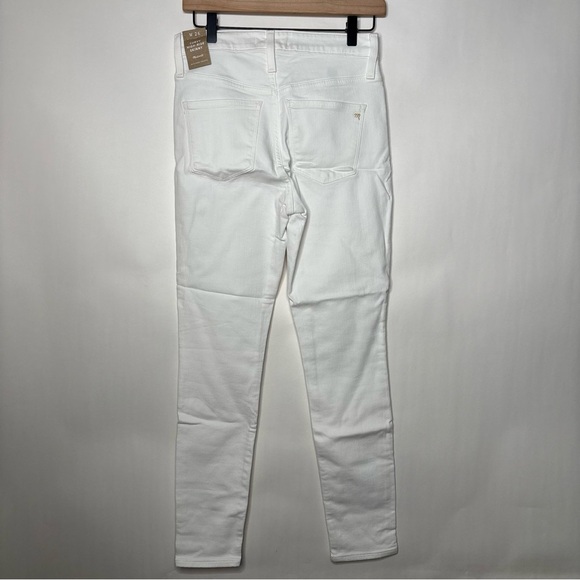 Madewell Curvy High-Rise Skinny Jeans in Pure White NWT size 26 - Picture 9 of 16